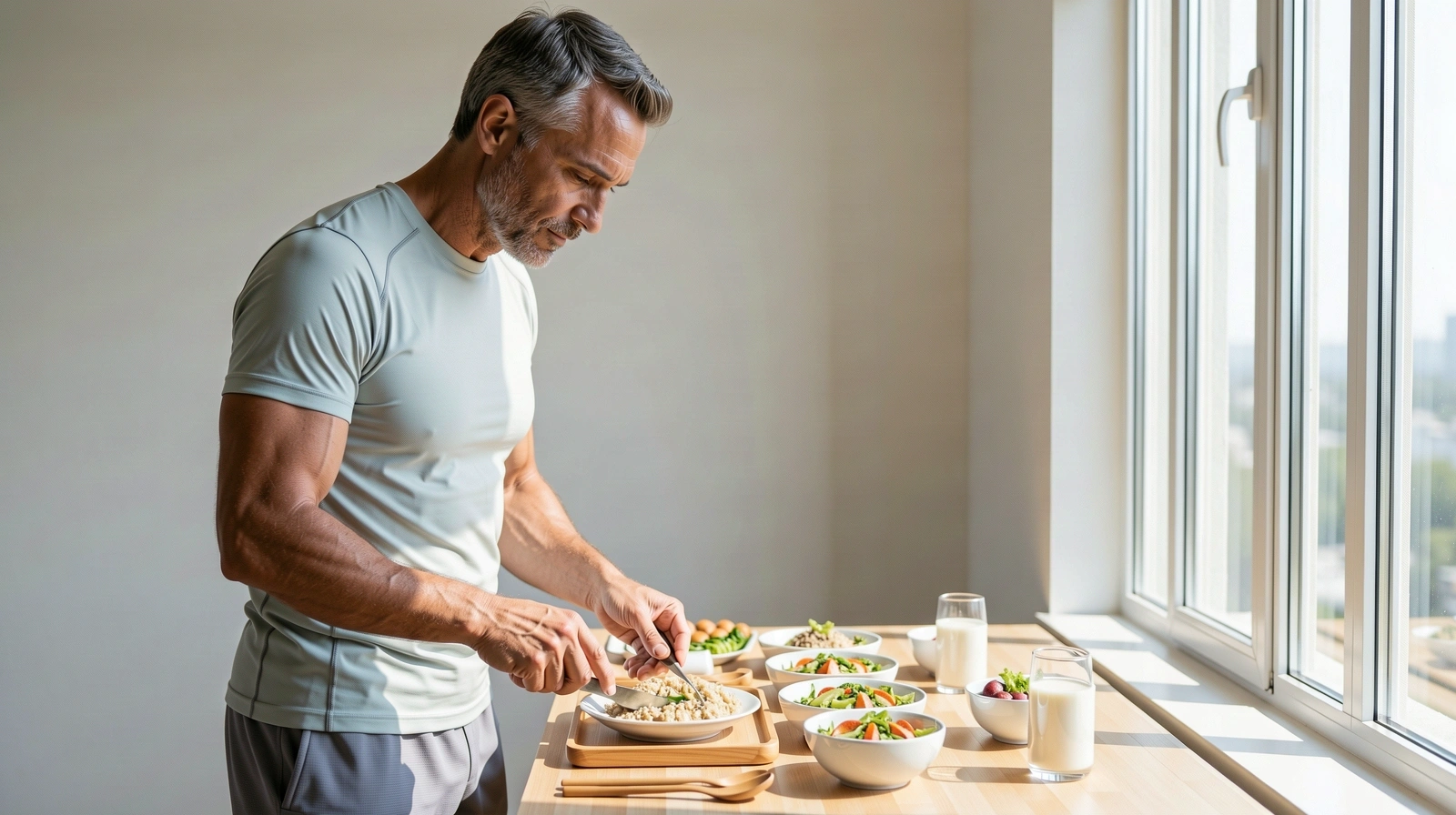 Bewusste Zubereitung einer Mahlzeit